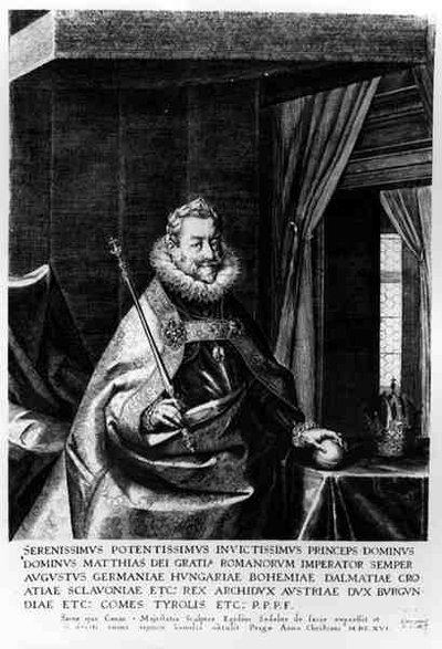 马蒂亚斯（1557-1619），神圣罗马帝国皇帝，1616年的肖像 作者 Aegidius Sadeler or Saedeler