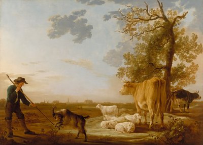 景观与牛 作者 艾伯特·奎普（Aelbert Cuyp）
