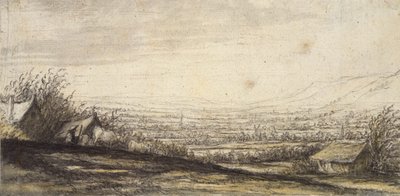 有别墅和牛的广阔景观，17世纪末 作者 艾伯特·奎普（Aelbert Cuyp）