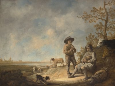 管道牧羊人，约1643-44。 作者 艾伯特·奎普（Aelbert Cuyp）