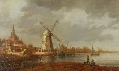 多德雷赫特河景（油画板） 作者 艾伯特·奎普（Aelbert Cuyp）