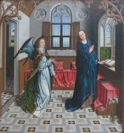 德语：Verkündigung an Maria Annunciation of Virgin Mary. 作者 艾尔布雷希特·布特斯