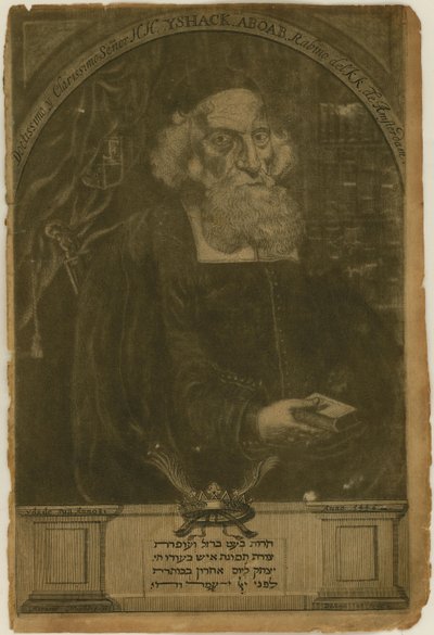 Isaac Aboab da Fonseca的画像，1605-1693年，1681年。 作者 阿诺特·纳格特盖尔
