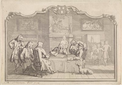 1736年在多德雷赫特的圣卢克公会 作者 艾尔特·舒曼
