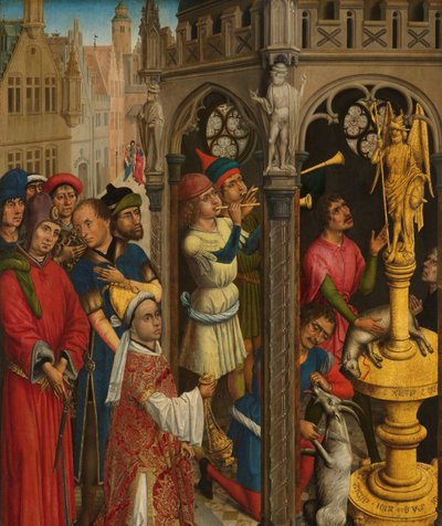 奥古斯丁向摩尼教偶像献祭（？） 作者 Aert van den Bossche（归属于）