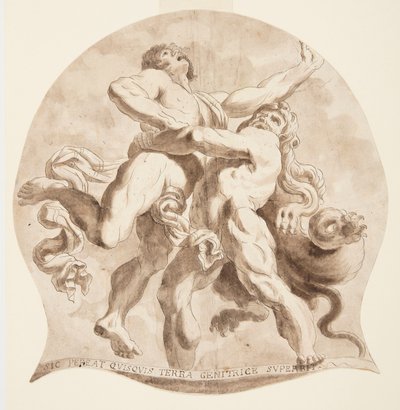 大力士和安泰 作者 After Annibale Carracci