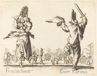 Fracischina和Gian Farina 作者 雅克·卡洛特