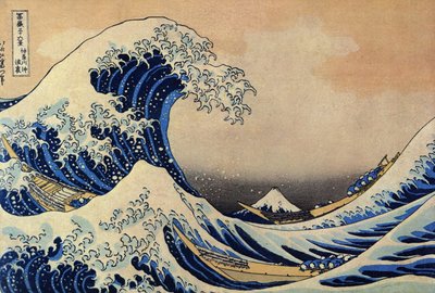 神奈川巨浪的背后 作者 葛饰北斋之后