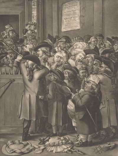 坑道门La Porte du Parterre，1784年11月9日。 作者 在老罗伯特·戴顿之后。