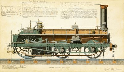 高速机车，1864年 作者 Agapele Jemeppes