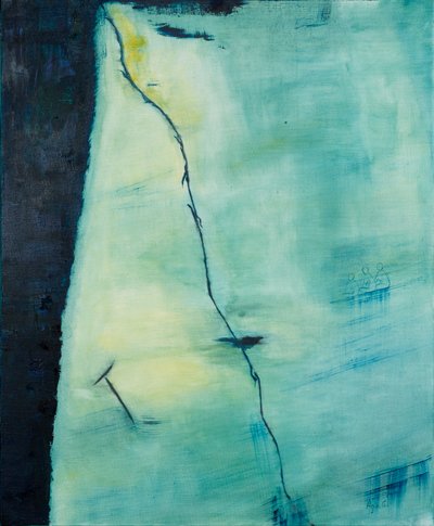 断裂，2018（布面油画） 作者 艾格尼丝·吉拉登
