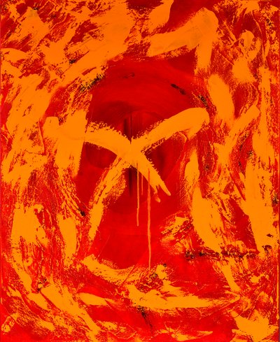 红色 1, 2014 （布面油画混合工艺） 作者 艾格尼丝·吉拉登