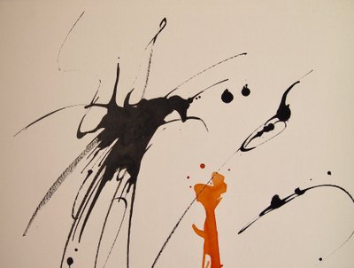无题 17》，2016 年（纸上水墨） 作者 艾格尼丝·吉拉登
