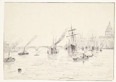塞纳河景色（？） 作者 艾格尼丝·伦恩