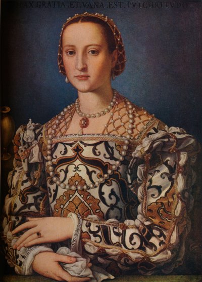 Eleonora di Toledo，c1559 作者 Agnolo Bronzino