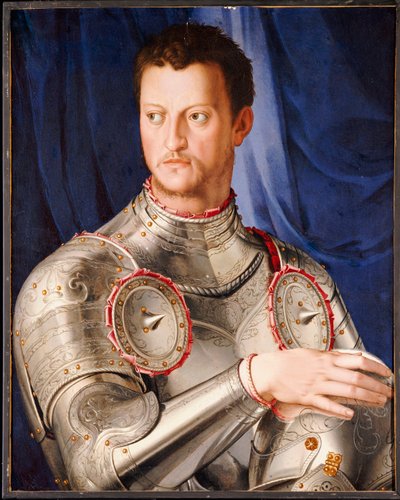 科西莫一世的肖像“梅迪奇，约1545年 作者 Agnolo Bronzino
