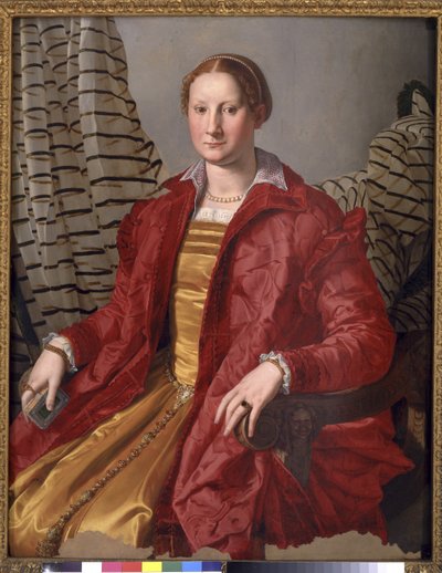 一位女士的画像，约1550-55年 作者 Agnolo Bronzino