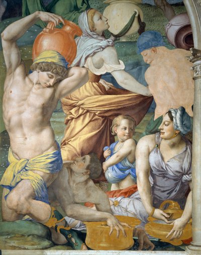 玛纳细节集会，1540-1545年 作者 Agnolo Bronzino