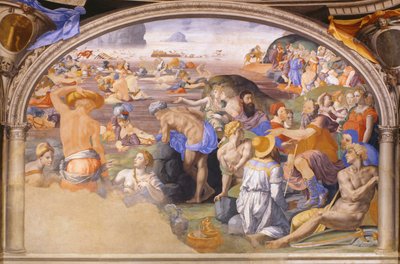 1540-1545年，以色列人穿越红海 作者 Agnolo Bronzino