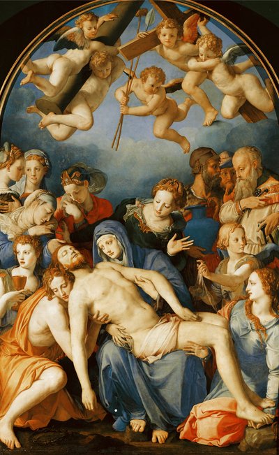 从十字架上沉积 作者 Agnolo Bronzino