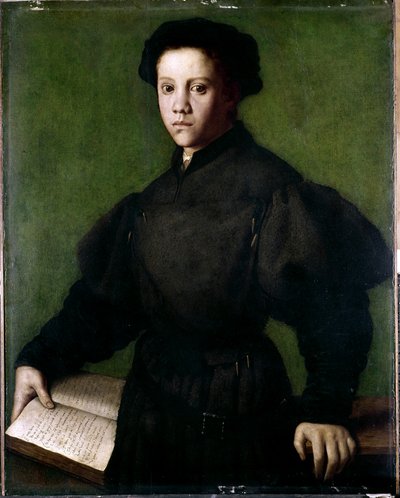 一个小男孩的肖像 作者 Agnolo di Cosimo Bronzino