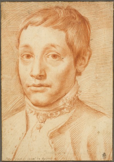 艺术家之子的肖像》，安东尼奥-卡拉奇 作者 阿戈斯蒂诺·卡拉奇（Agostino Carracci）