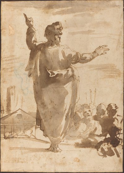 圣保罗传教 作者 阿戈斯蒂诺·卡拉奇（Agostino Carracci）