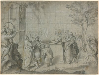 佩利亚斯向海神献祭 作者 阿戈斯蒂诺·卡拉奇（Agostino Carracci）