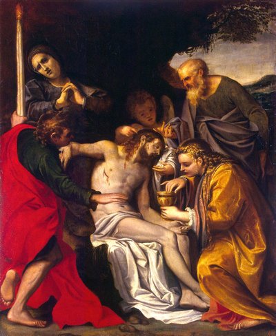 基督的悲叹 作者 阿戈斯蒂诺·卡拉奇（Agostino Carracci）