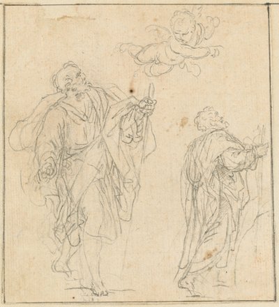 一个由天使引导的使徒 作者 阿戈斯蒂诺·马西奇（Agostino Masucci）