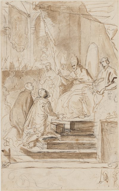 罗耀拉的圣依纳爵被封为圣徒 作者 阿戈斯蒂诺·马西奇（Agostino Masucci）