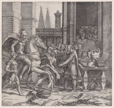 Camillus，日期为1531年。 作者 阿戈斯蒂诺·韦内齐亚诺