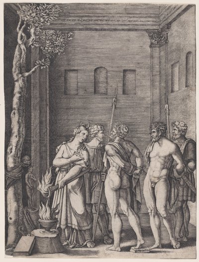Iphigenia, 约1514-36. 作者 阿戈斯蒂诺·韦内齐亚诺