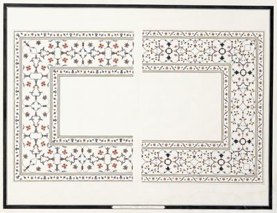 马赛克标本，来自皇帝陵墓，c。 1815年 作者 阿格拉学校