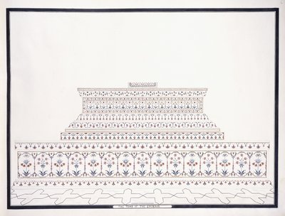 皇帝之墓c。 1815年 作者 阿格拉学校