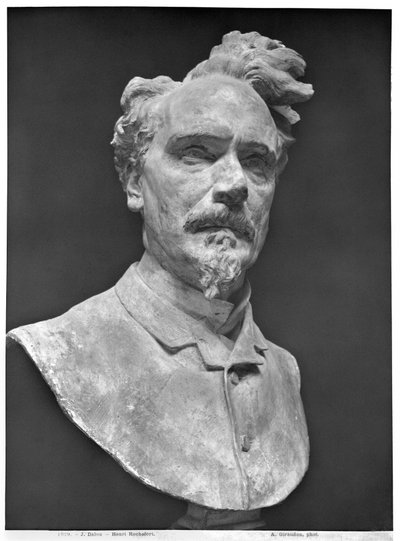 亨利罗什福尔的半身像（1830-1913）（石膏） 作者 Aime Jules Dalou