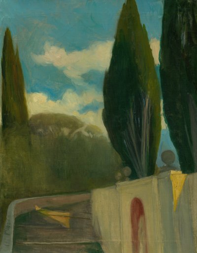 乡村，约 1890-98（布面油画） 作者 阿科斯·阿兰约西