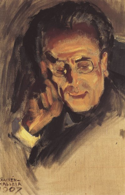 古斯塔夫·马勒（Gustav Mahler）肖像，1907年 作者 Akseli Gallen Kallela