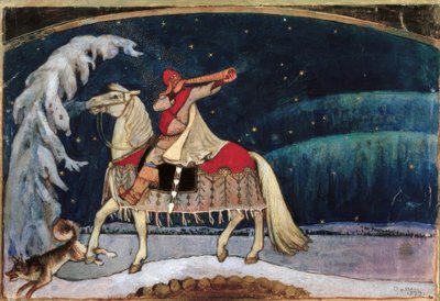 盖伦·卡莱拉（A.Gallen-Kallela），库勒沃（Kullervo）开战 作者 阿克塞利·瓦尔德马尔·加伦·卡莱拉