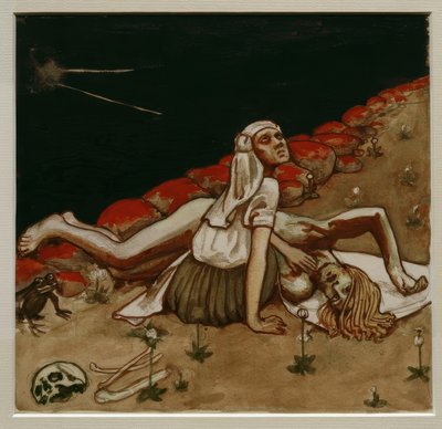 LemminkäinensMutter的A.Gallen-Kallela 作者 阿克塞利·瓦尔德马尔·加伦·卡莱拉