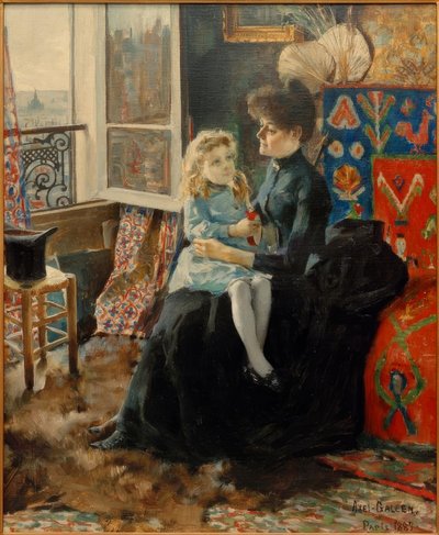 母亲和孩子 作者 Akseli Valdemar Gallen Kallela