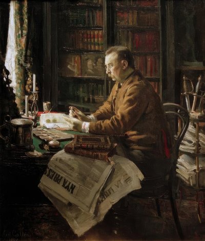 肖像博士HFAntell 作者 Akseli Valdemar Gallen Kallela