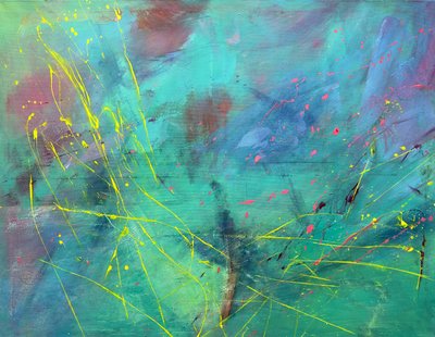 宇宙，2024 年（丙烯酸画布） 作者 阿克图尔克·亚塞明