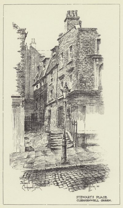 Stewarts Place，Clerkenwell Green 作者 艾伦·斯塔普尔顿