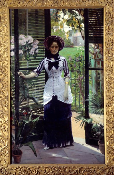 在温室里 阿尔伯特·巴塞洛姆 (Albert Bartholome, 1848-1928) 1881 Sun 的绘画。 1.42x2.33 m 巴黎，奥赛博物馆 作者 阿尔伯特·巴塞洛梅