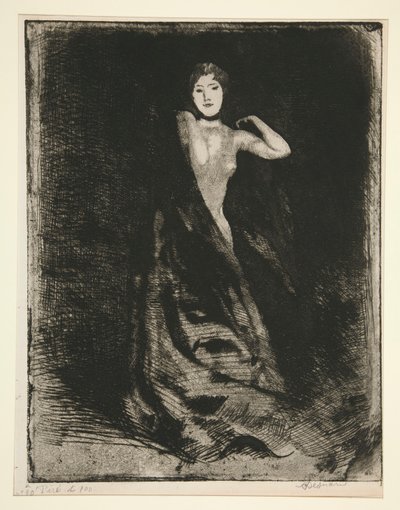 La Femme (Frontispice) [《女人》（封面插图）]。 作者 Albert Besnard