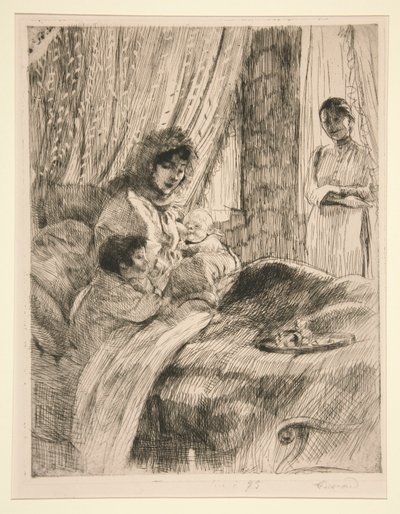 Le D?jeuner（或 Maternit? 作者 Albert Besnard