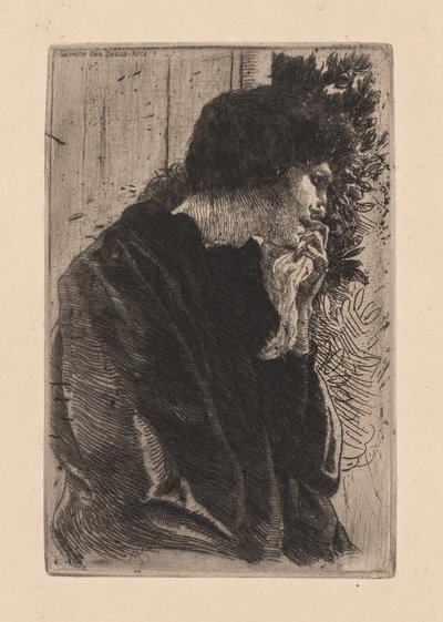 悲伤，1887年。 作者 保罗·阿尔伯特·贝斯纳德