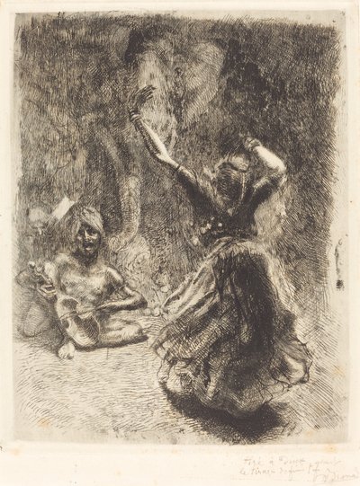 坦乔尔的舞者》（La bayadère de Tanjore）。 作者 阿尔伯特·贝斯纳德