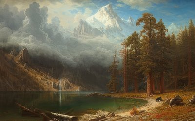 柯克伦山。嗯1876-77 作者 阿尔伯特·比尔施塔特